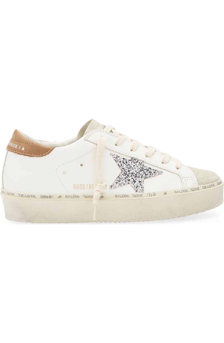 Golden Goose Hi Star Platform Sneaker, Alternate, color, White/ Ice/ Silver/ Taupe