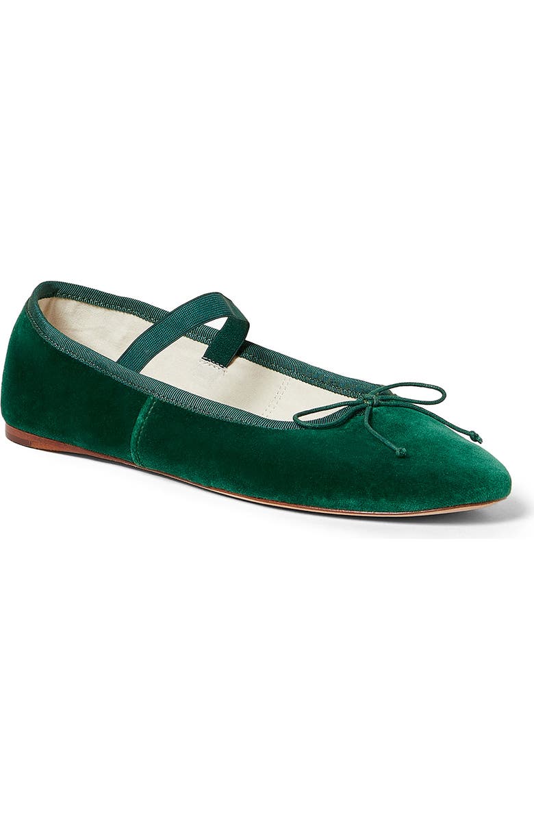 Loeffler Randall Leonie Mary Jane Ballet Flat, Main, color, Emerald