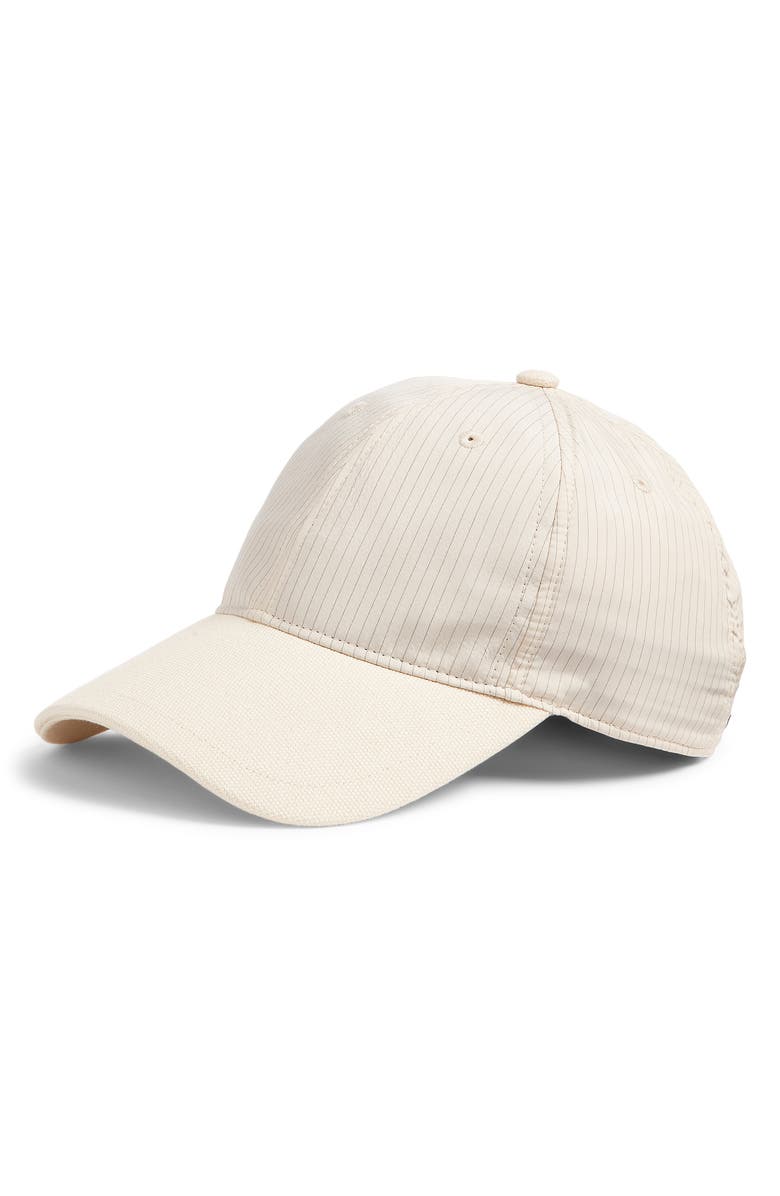 rag & bone Harlow Pinstripe Baseball Cap, Main, color, Stripe Cream Vintage