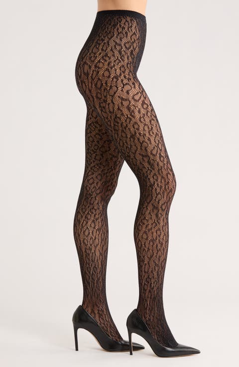 Animal Print Tights