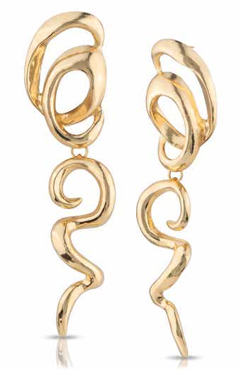 Organic Freeform Drop Earrings