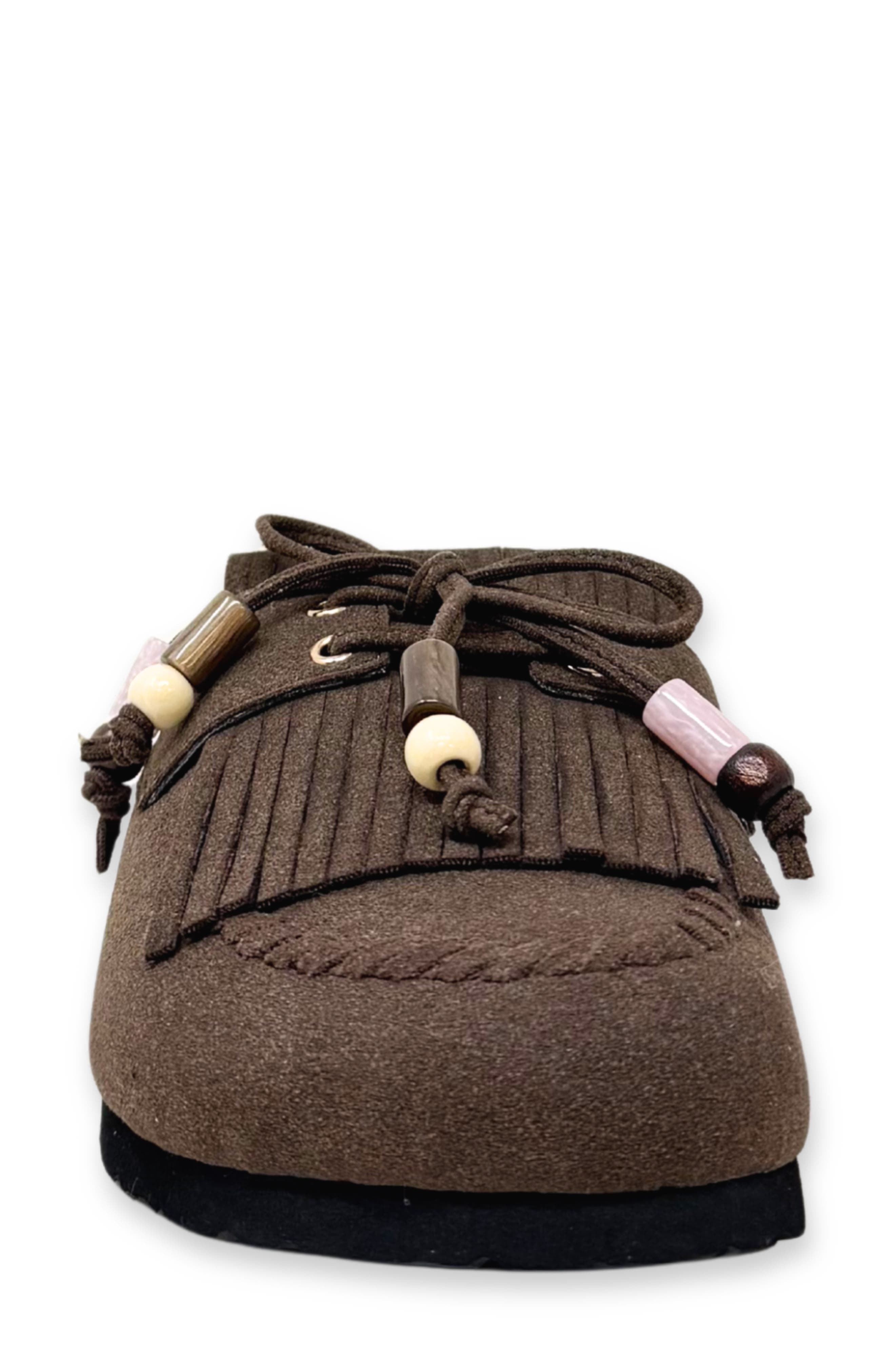 Tilly Faux Suede Clog, Alternate, color, BROWN SUEDE