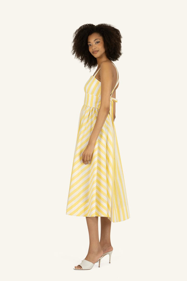 Daisey Dress, Alternate, color, Buttercup and White Stripe