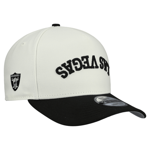 Men
s New Era  Cream Las Vegas Raiders Upside Down 9FIFTY A-Frame Snapback Hat