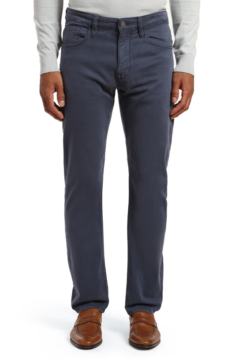 Charisma Five Pocket Stretch Twill Pants, Main, color, DARK DENIM TWILL
