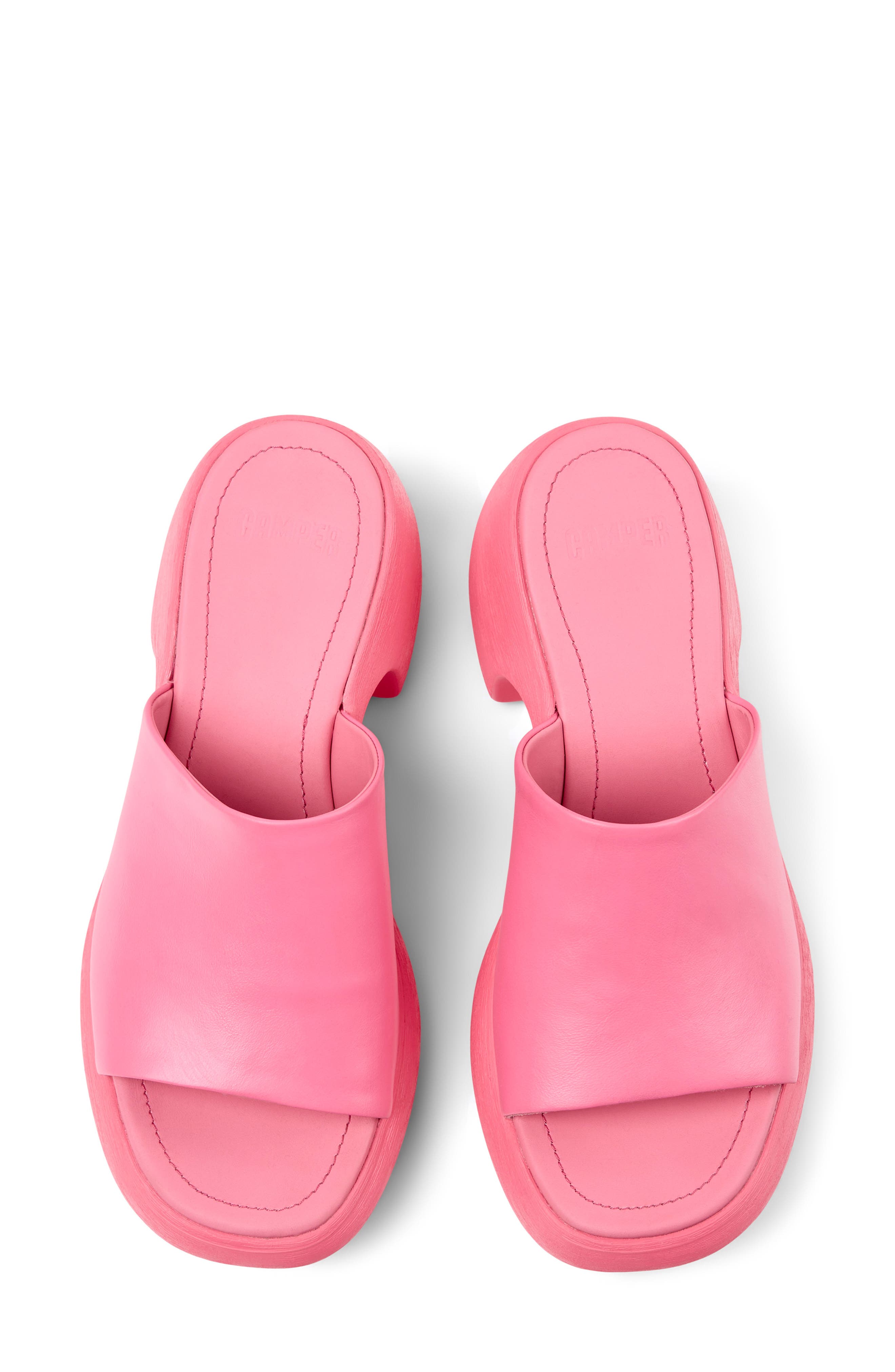 Camper Thelma Platform Slide Sandal, Alternate, color, Light/ Pastel Pink