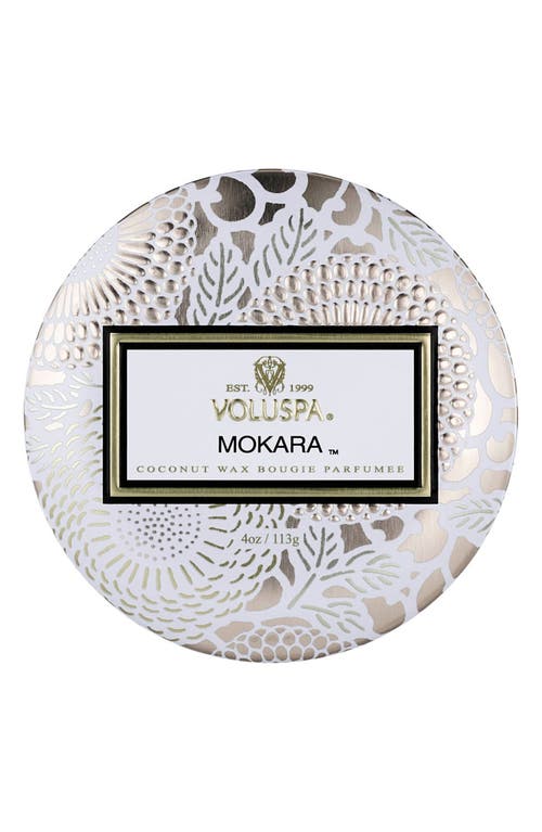 Voluspa Mokara Mini Tin Candle In Brown