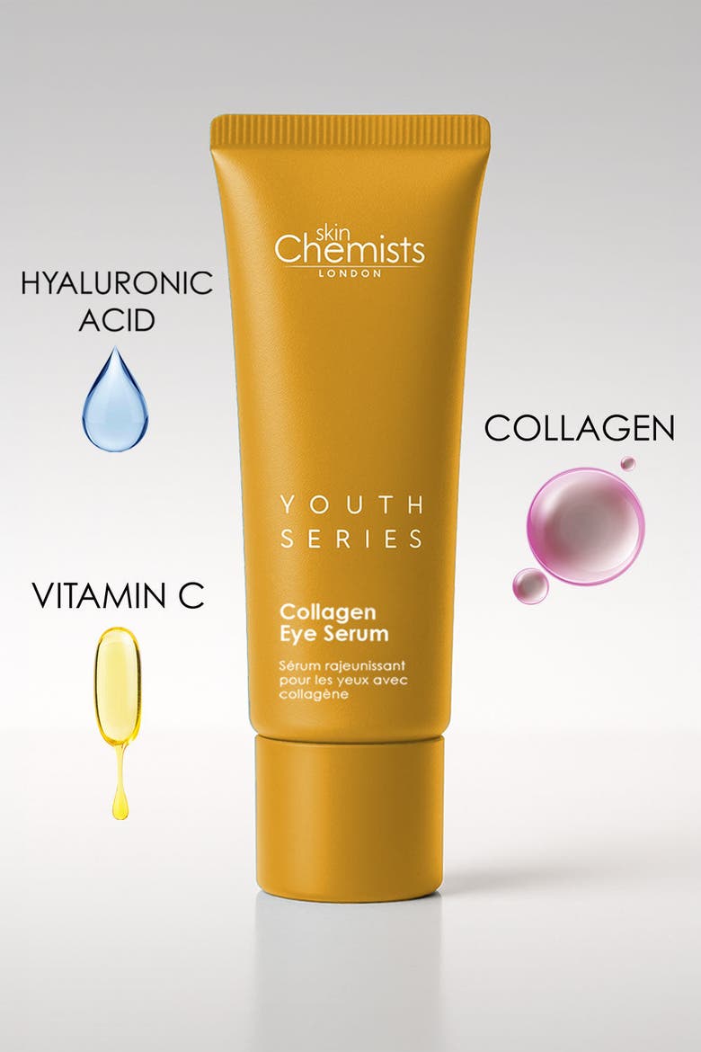 Youth Series 2% Collagen Eye Serum 15ml for Loss of Firmness, Anti-Aging, Alternate, color, White