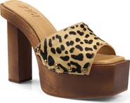 ZIGI Cassidey Leather Platform Slide Sandal
