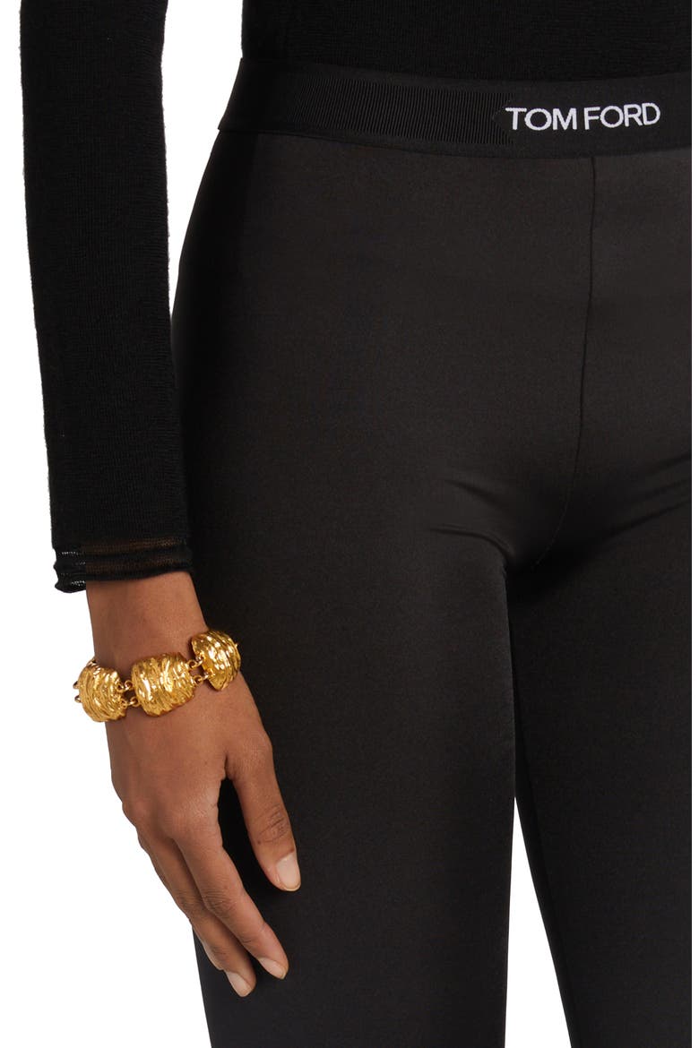 Signature Logo Leggings, Alternate, color, NAA BLACK