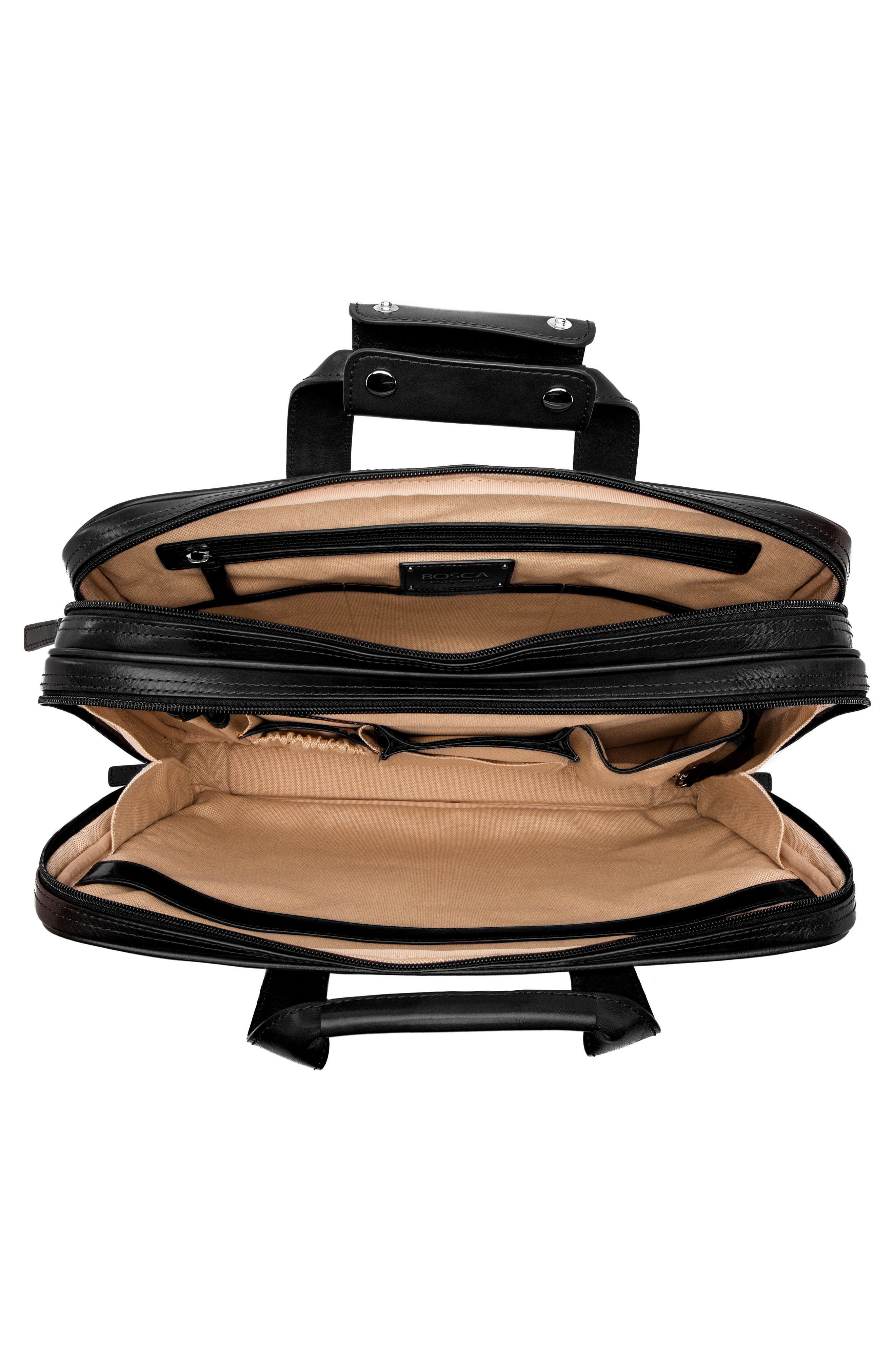 Bosca Stringer Leather Satchel, Alternate, color, 