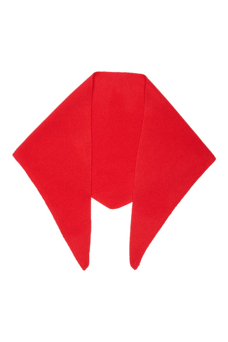 Wool & Cashmere Blend Triangle Scarf, Main, color, RED