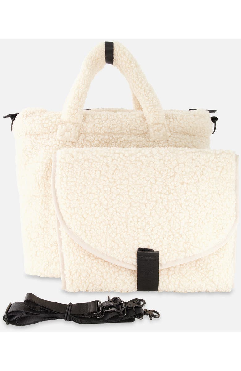 Deux par Deux Fleece Changing Mat Stroller Straps Diaper Bag, Alternate, color,