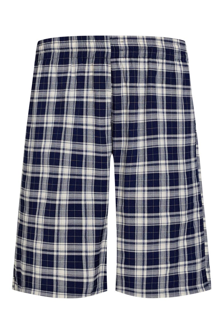 Sevigney Plaid Long Shorts, Alternate, color, NAVY CHECK