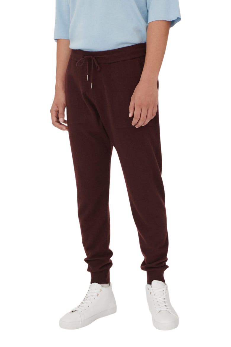 Men's Cashmere Jogger, Alternate, color, decadent chocolate