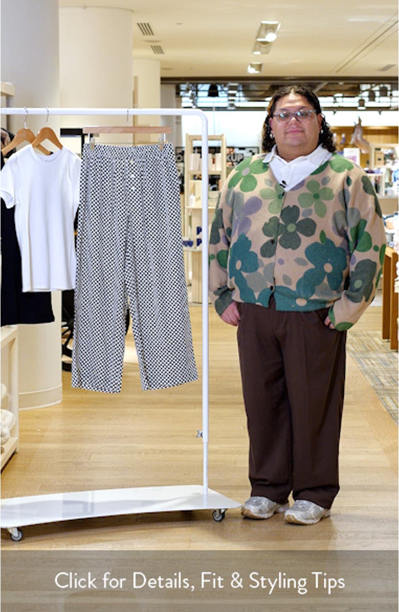 Anais Wide Leg Cotton Blend Pajama Pants, sales video thumbnail