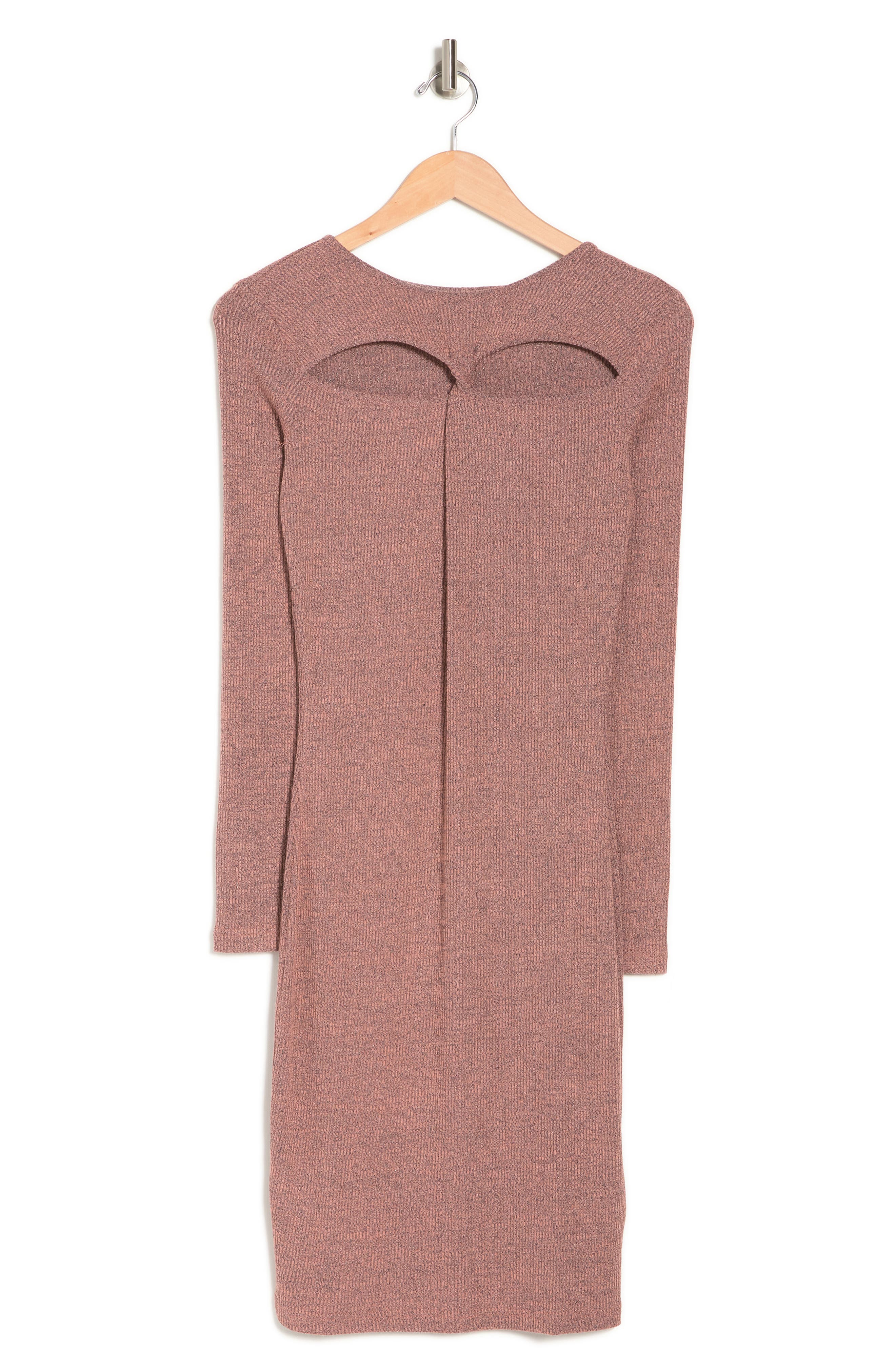 Walter Baker Tenley Long Sleeve Cutout Body-Con Dress (Women ...