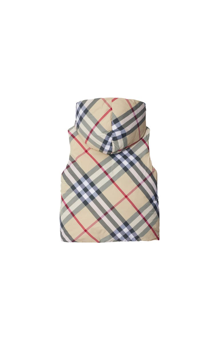 Burberry Reversible Check Nylon Padded Gilet, Alternate, color, 