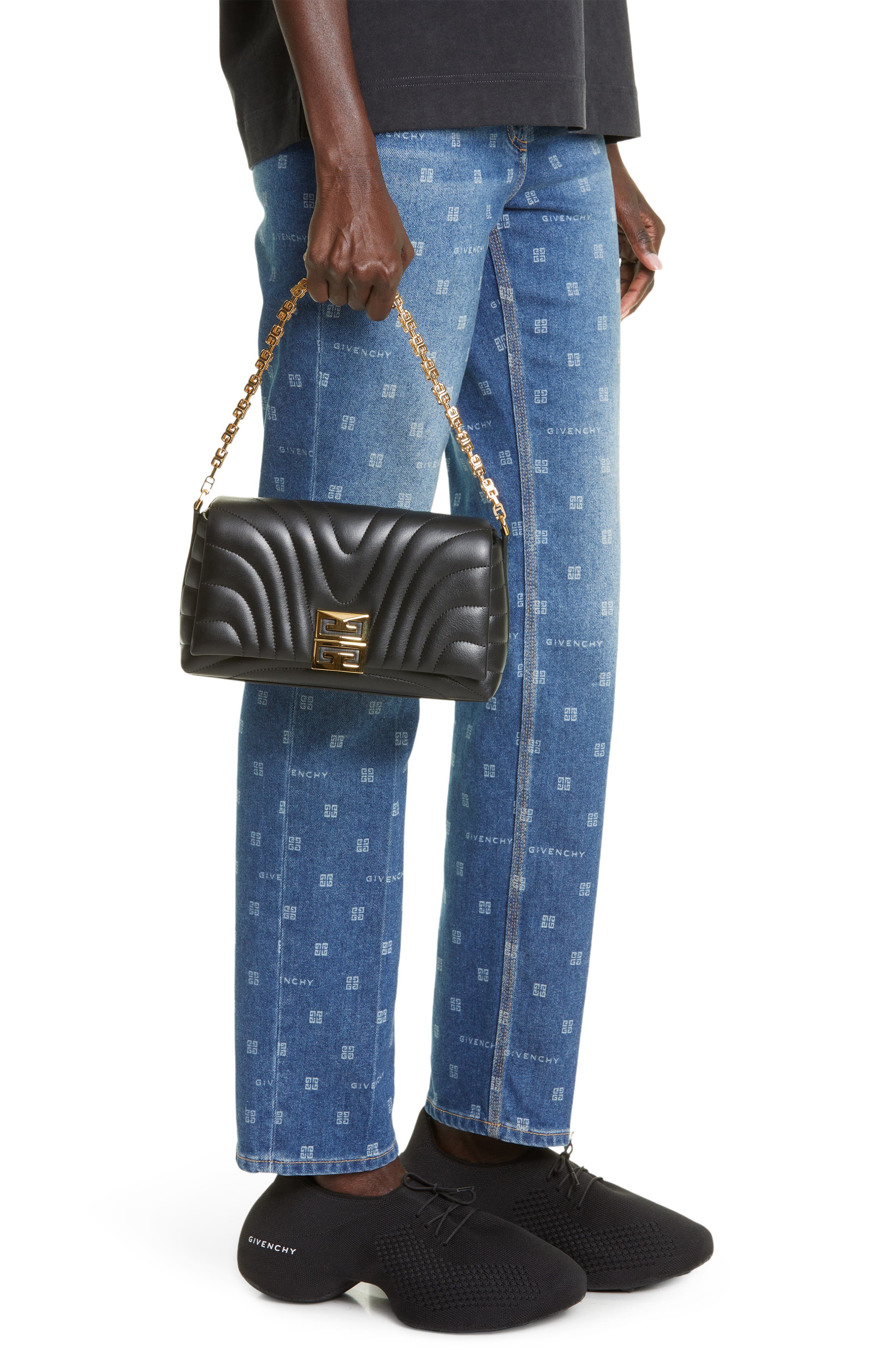 Givenchy Small 4G Quilted Leather Crossbody Bag, Alternate, color, 