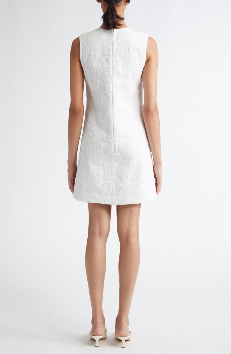 Giambattista Valli Floral Lace Shift Minidress, Alternate, color, White