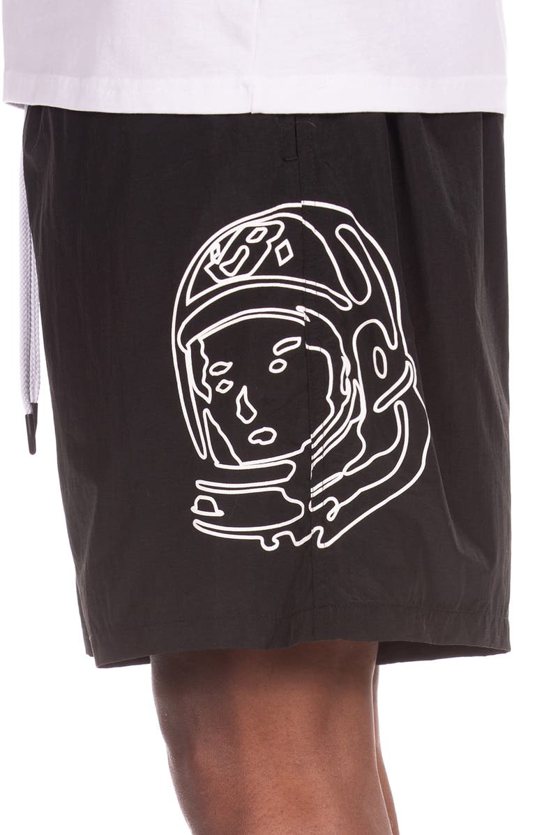 Billionaire Boys Club BB Helmet Nylon Drawstring Shorts, Alternate, color, Black