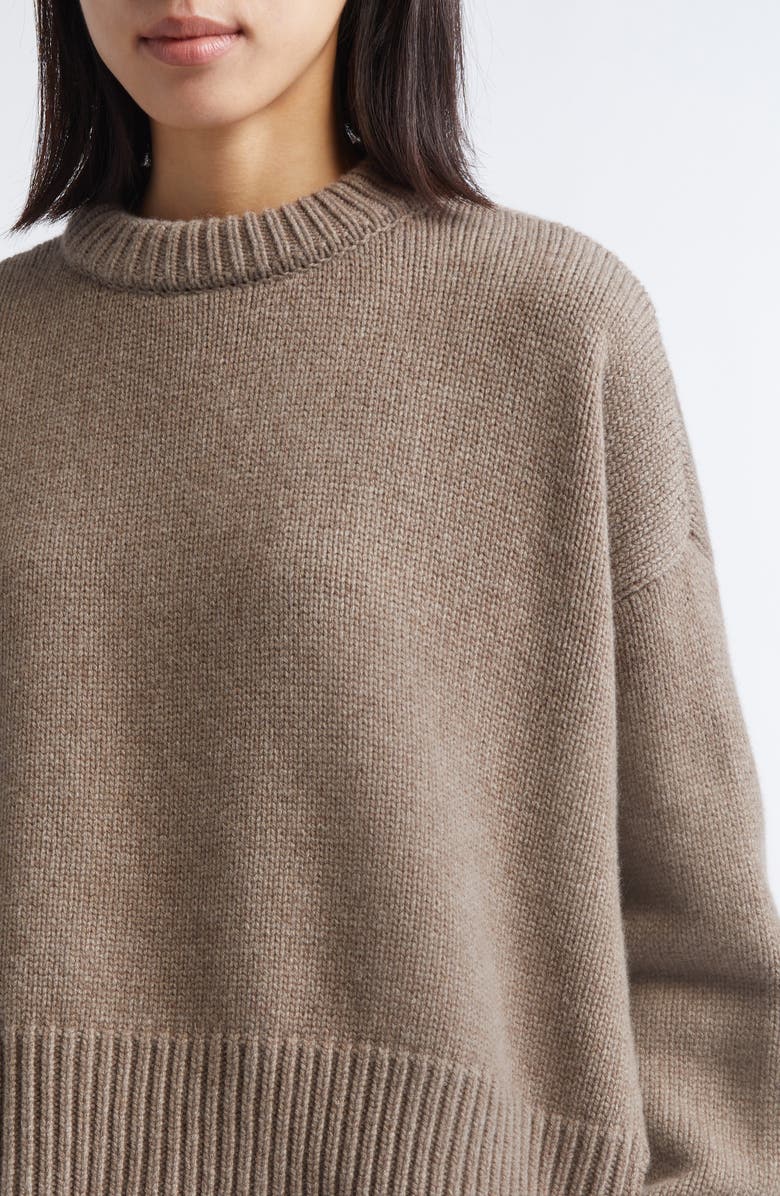 NACKIYÈ Avalanche Merino Wool & Cashmere Sweater, Alternate, color, Cappuccino