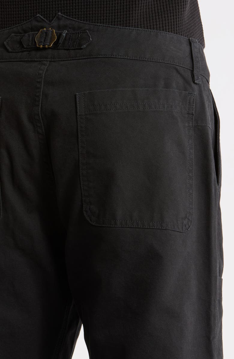 Imperfects Courier OG Fit Organic Cotton Canvas Chore Pants, Alternate, color, Obsidian