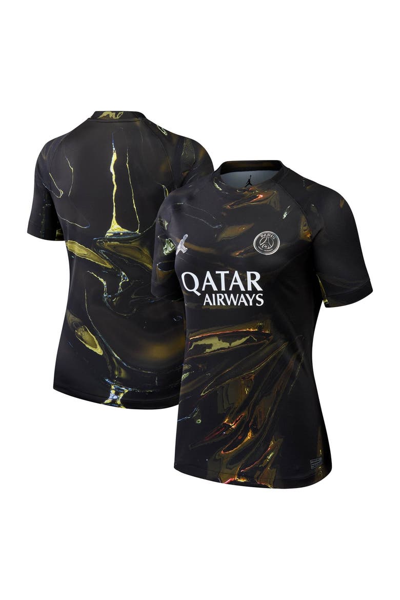 Women's Jordan Brand Black Paris Saint-Germain 2025/26 Fifth Stadium Replica Jersey, Main, color, Black