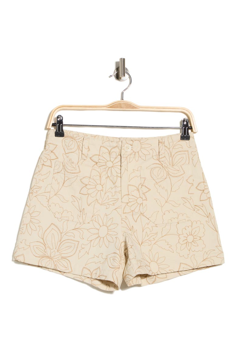 Supernova Embroidered Shorts, Alternate, color, NEW NATURAL WHITE