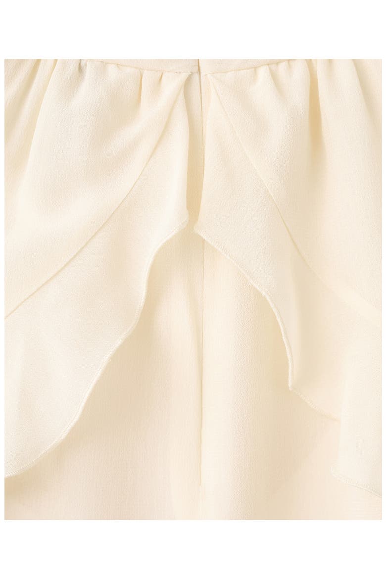 Ruffle Balloon Sleeve Semisheer Top, Alternate, color, ECRU