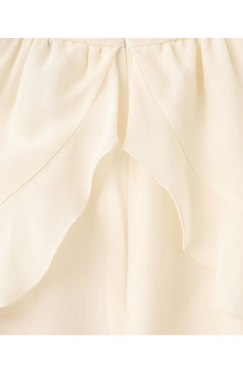 MANGO Ruffle Balloon Sleeve Semisheer Top, Alternate, color, 