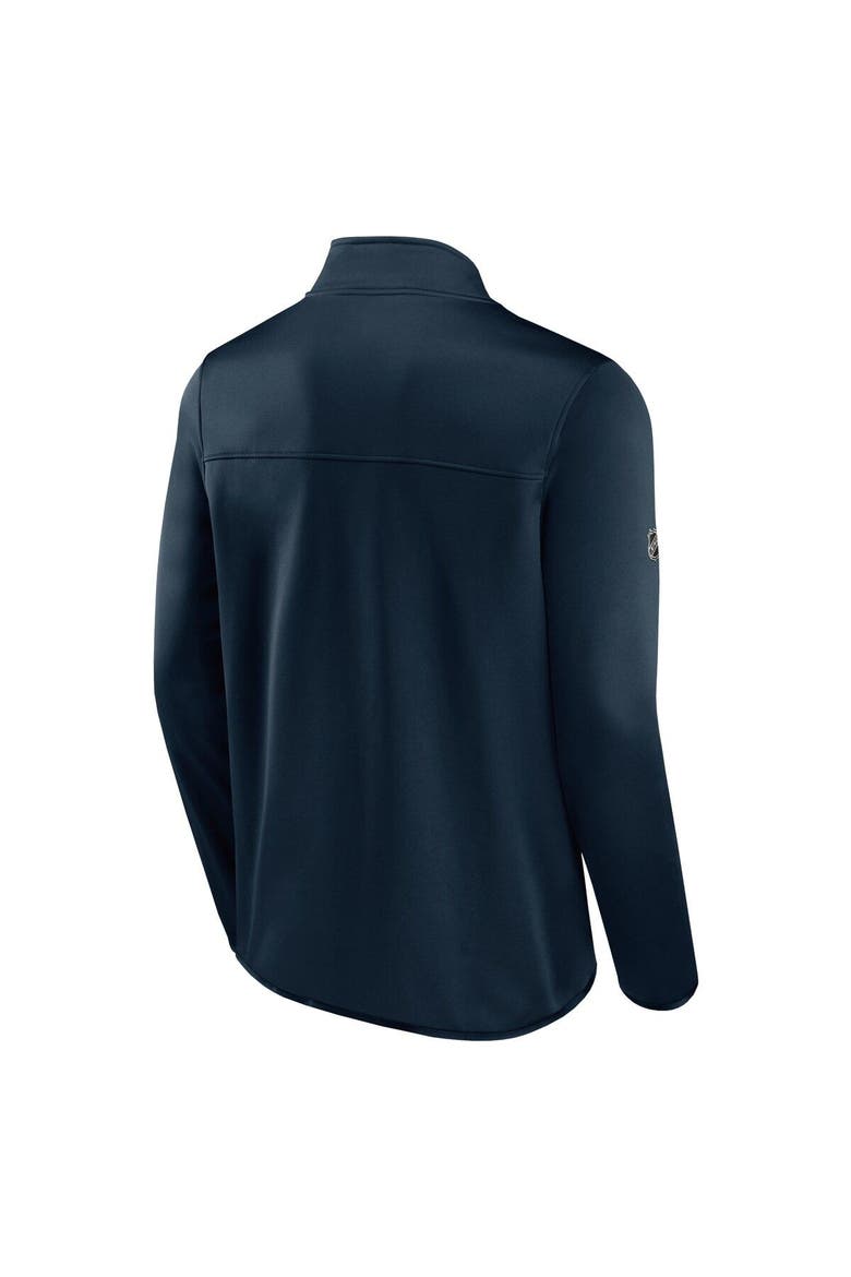Men's Fanatics Branded Deep Sea Blue Seattle Kraken Authentic Pro Rink Fleece Full-Zip Jacket, Alternate, color, Navy