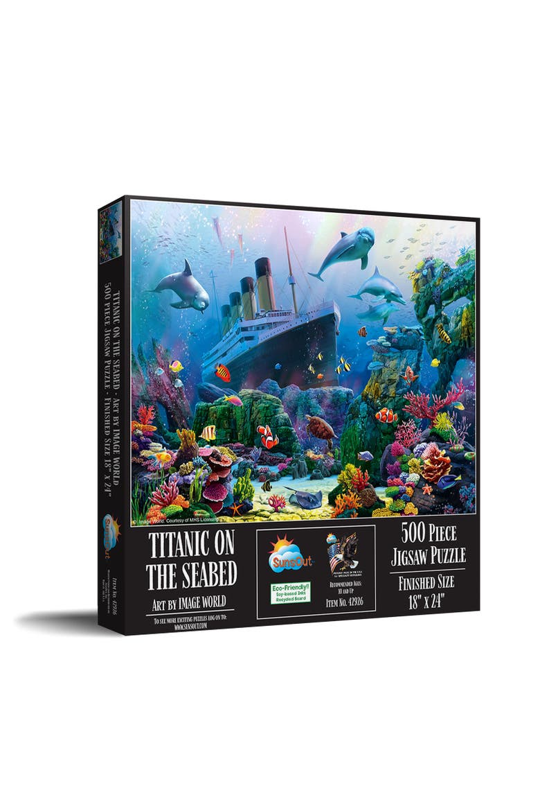 Titanic on the Sea Bed 500 piece Jigsaw Puzzle for Adults, Main, color, Multicolor