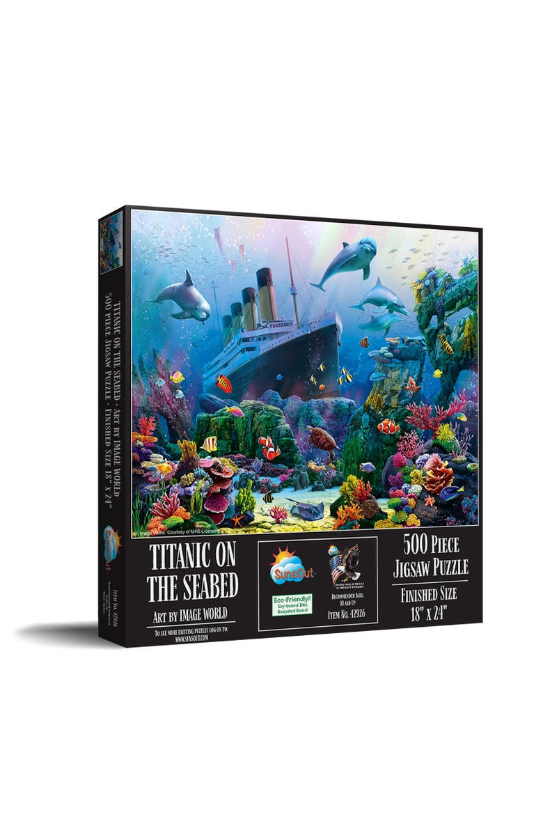 Sunsout Titanic on the Sea Bed 500 piece Jigsaw Puzzle for Adults, Main, color, Multicolor