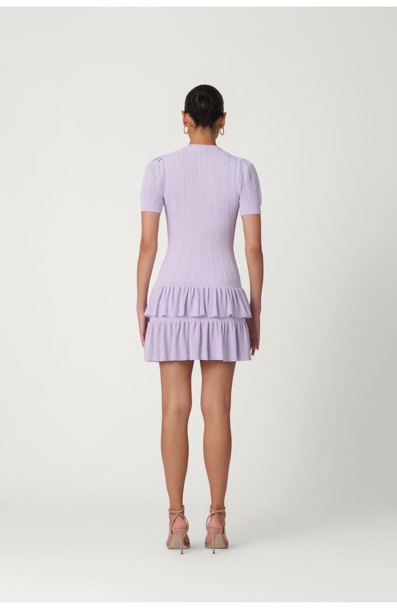 Shoshanna Pointelle Knit Sloan Dress, Alternate, color, Lilac