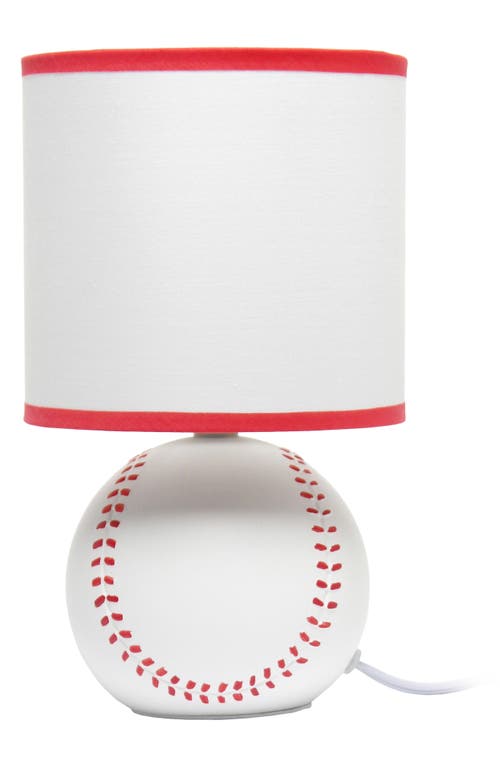 Lalia Home Soccer Table Lamp In White