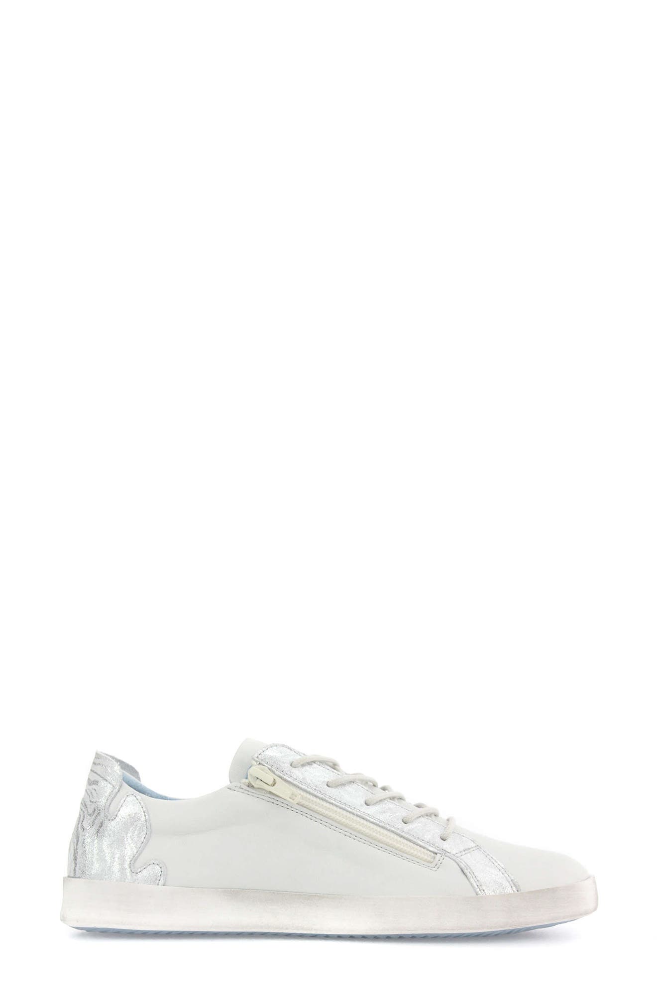 Vanessa Sneaker, Alternate, color, OFF WHITE LEATHER