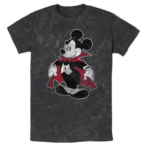 Mens Mickey & Friends Halloween Retro Vampire T Shirt