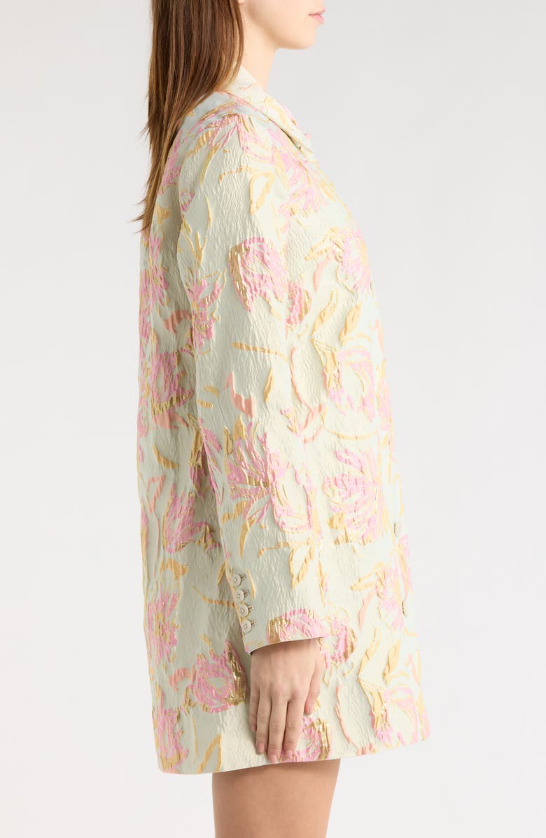 STAUD Halton Floral Jacquard Jacket, Alternate, color, Botanica A