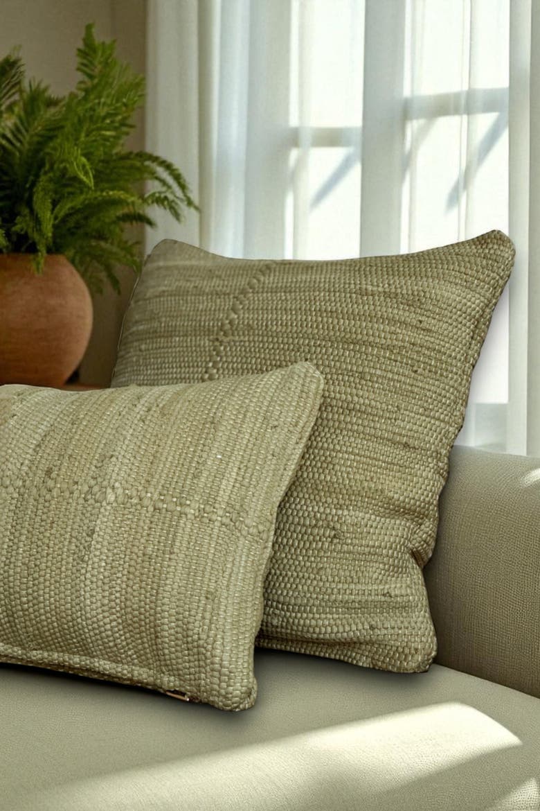 Chindi Pillow Cover, Alternate, color, Moss - lumbar