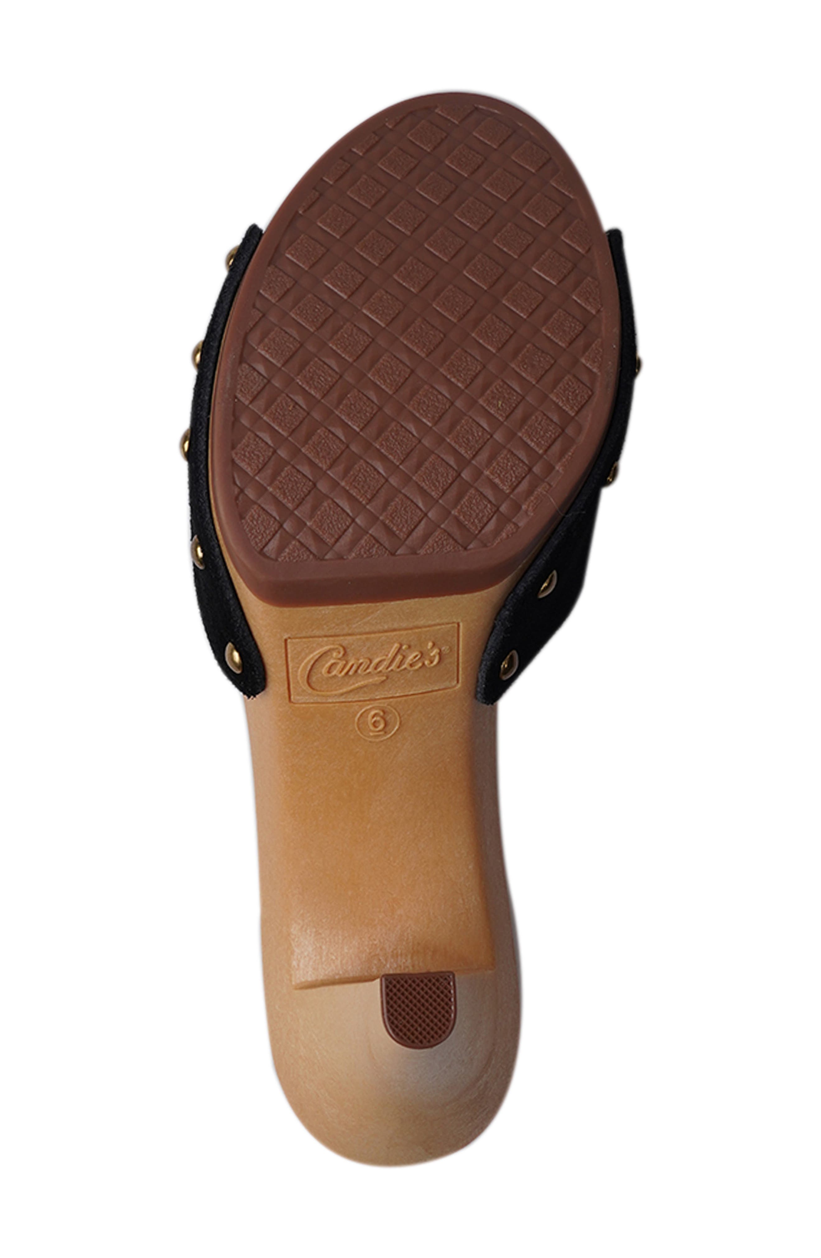 Candie's Emiliana Platform Sandal, Alternate, color, Black Suede