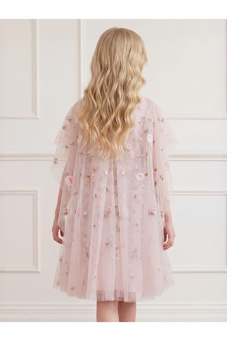 Round Neck Cape Dress, Alternate, color, Shell