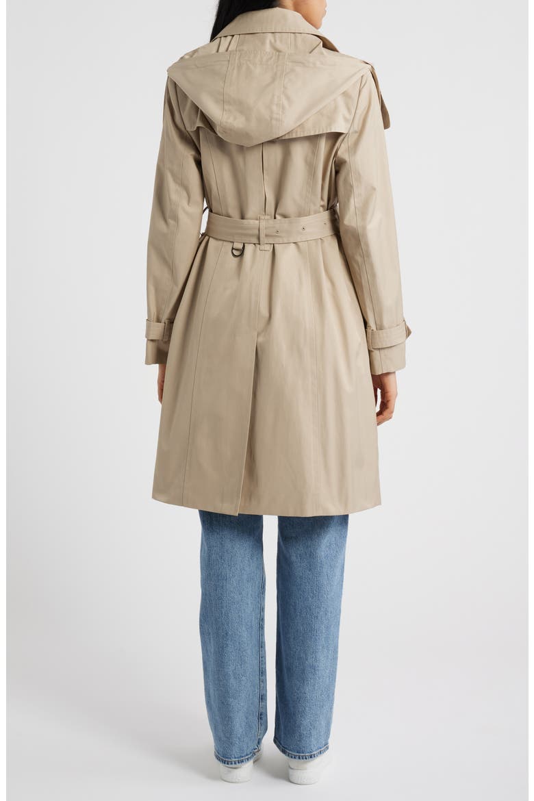 Water Resistant Belted Trench Coat, Alternate, color, TINTED GREIGE