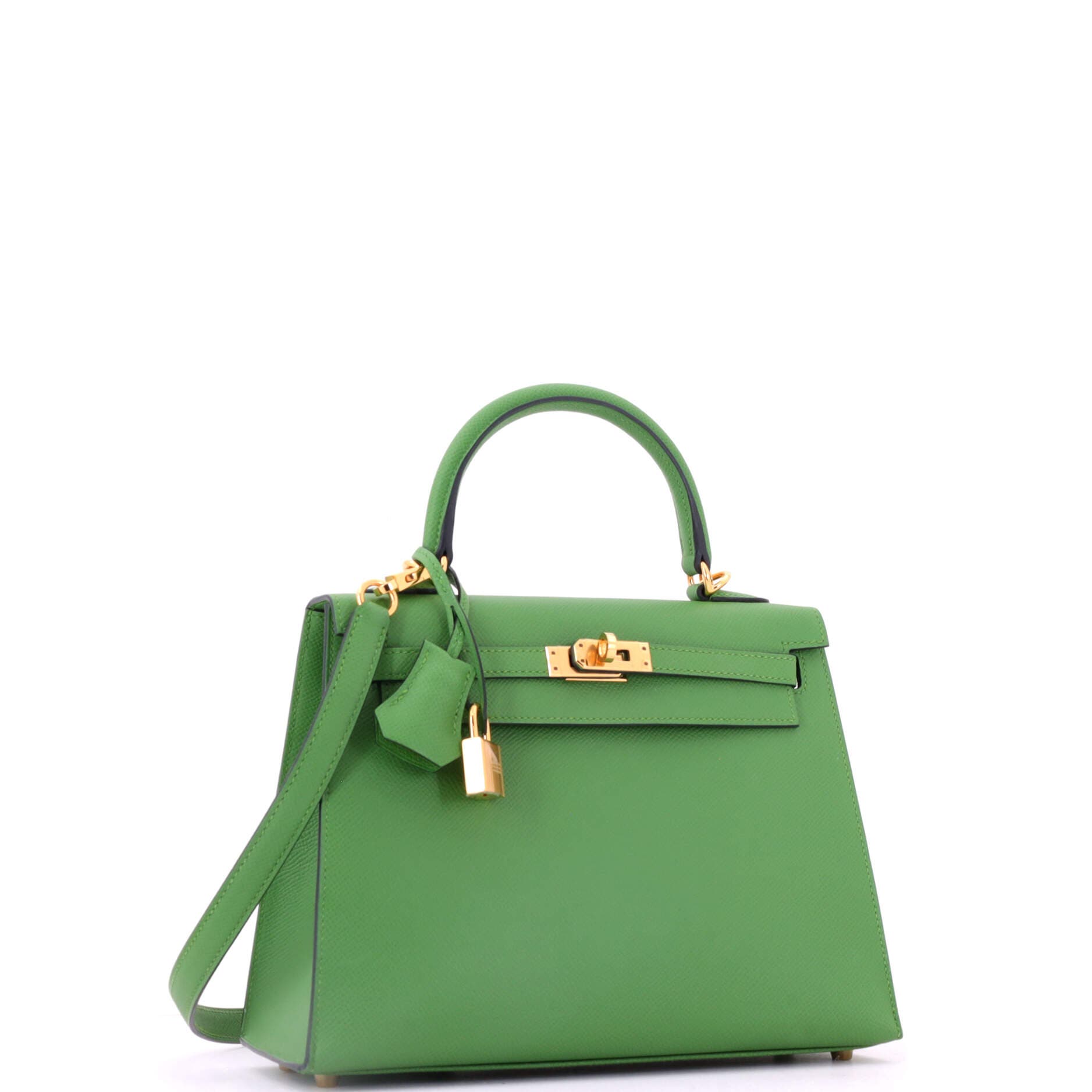Kelly Handbag Green Epsom With Gold Hardware 25, Alternate, color, Green