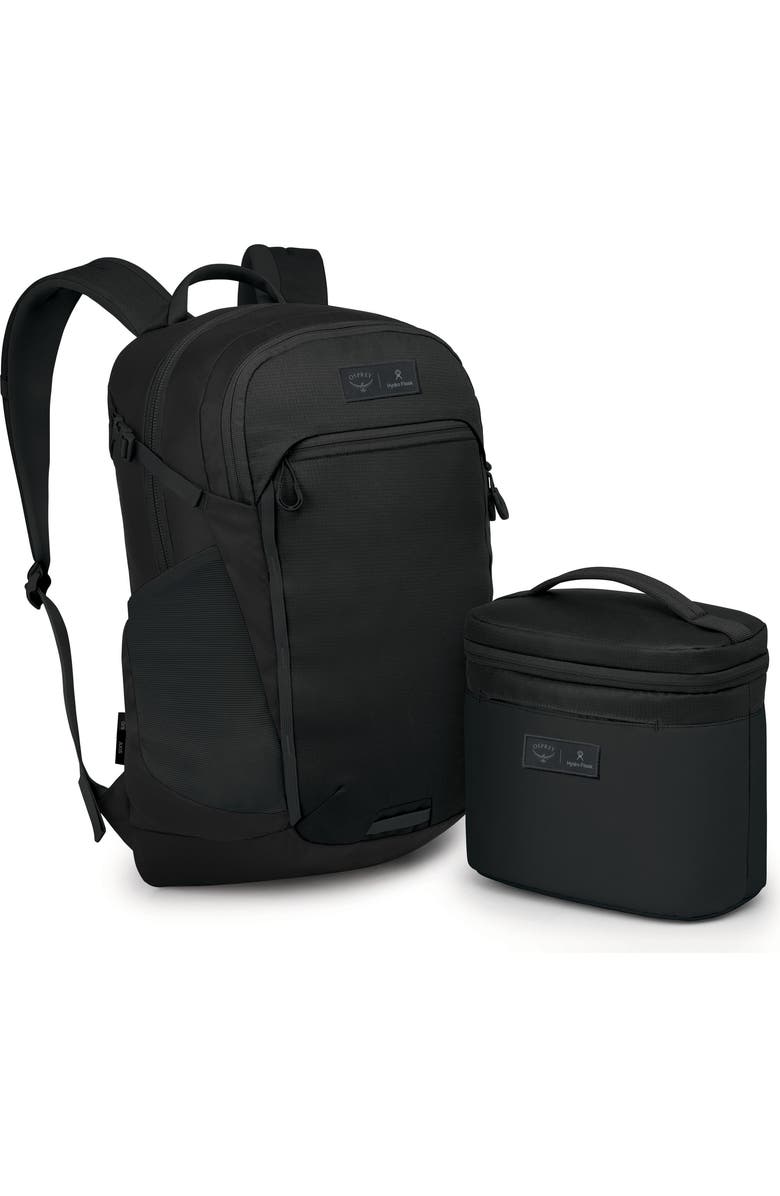 Osprey Axis x Hydro Flask Backpack & Insulated Lunch Bag Bundle, Alternate, color, Black
