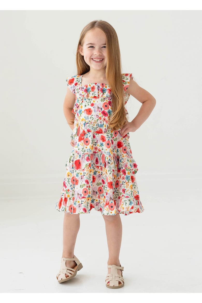 Dancing Petals Dress, Alternate, color, Brown