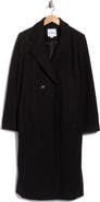 Sam Edelman Fitted Double Breasted Notch Collar Long Coat