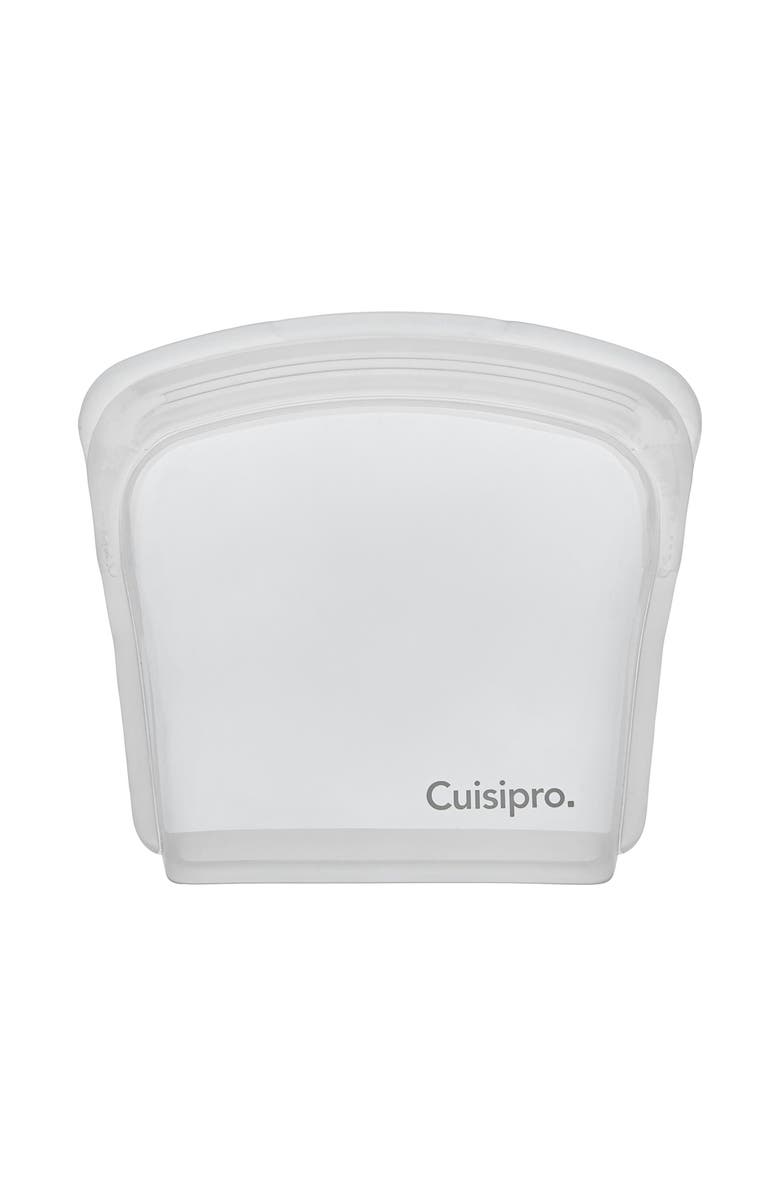 CUISIPRO Pack-It Silicone Reusable Storage Bag, Set of 2, 200ml/6.75 oz, Main, color, Clear
