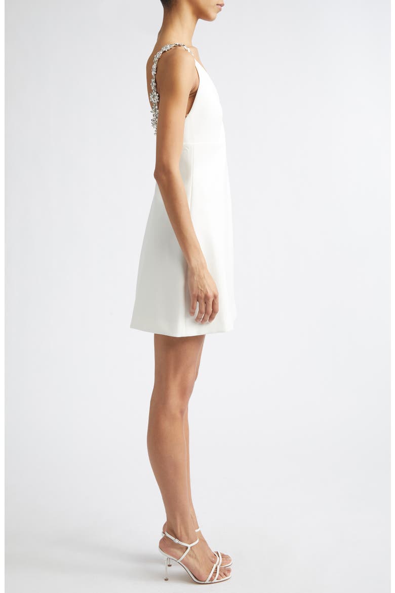Mattison Rhinestone Strap Minidress, Alternate, color, CREAM