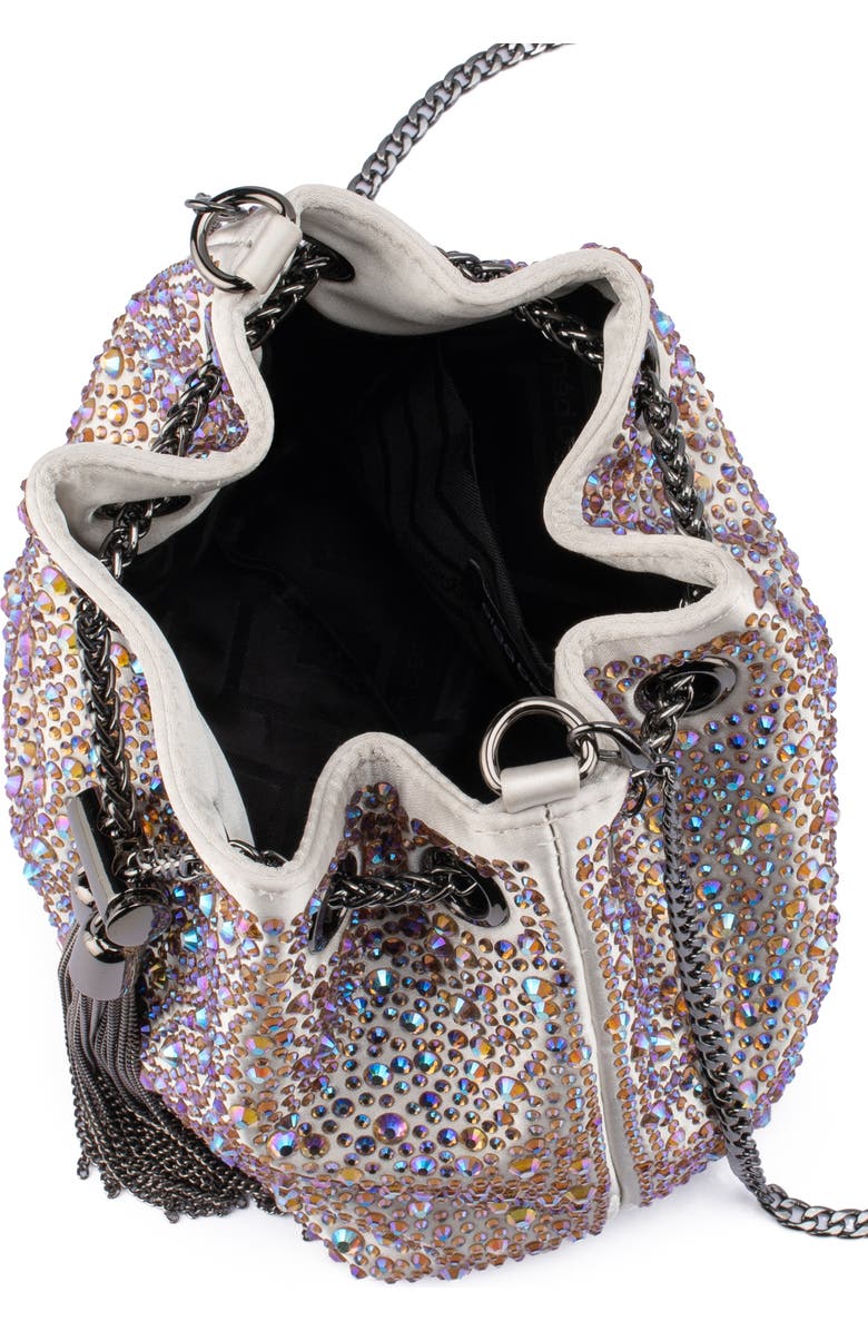 Olga Berg Mika Crystal Drawstring Top Handle Bag, Alternate, color, Pastel